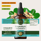 Botella de tintura HerbaMAMA Cryptolepis, suministro para 84 días.