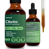 HERBANA MANUFACTURING cilantro-hoja-extracto-liquido-botella ofrece calma suave para el día