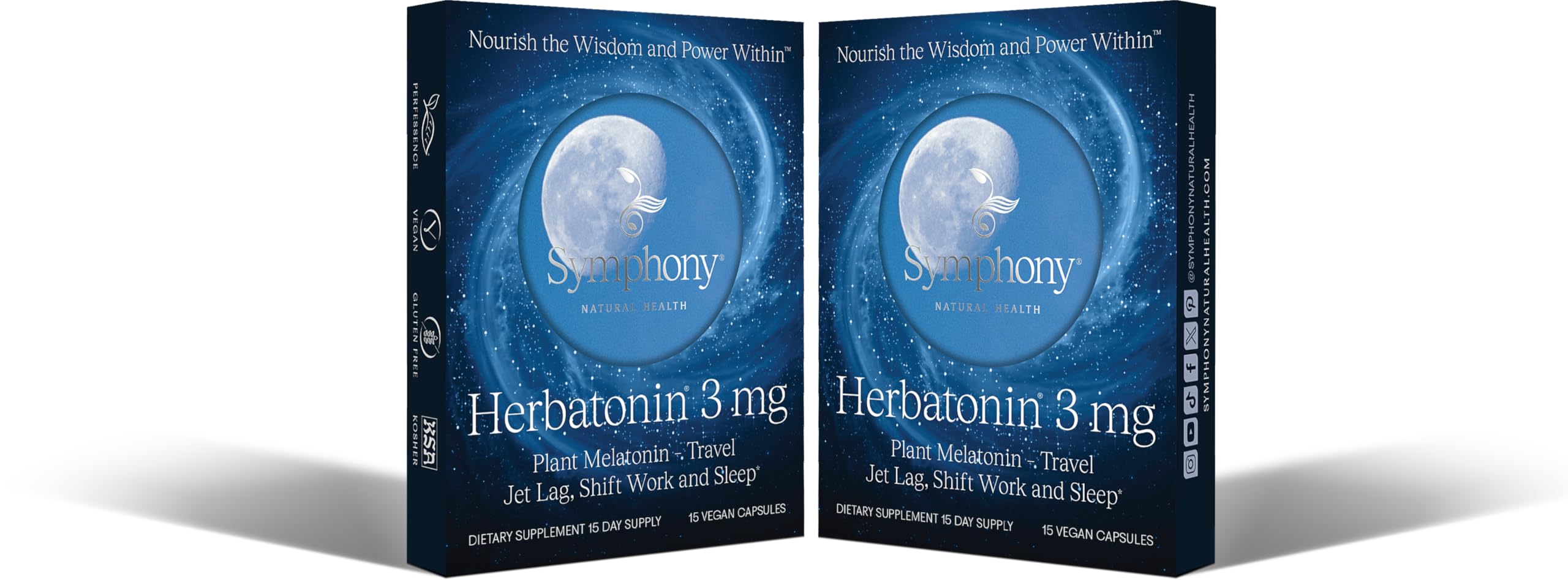 Botella de Herbatonin con melatonina vegetal para apoyar el sueño