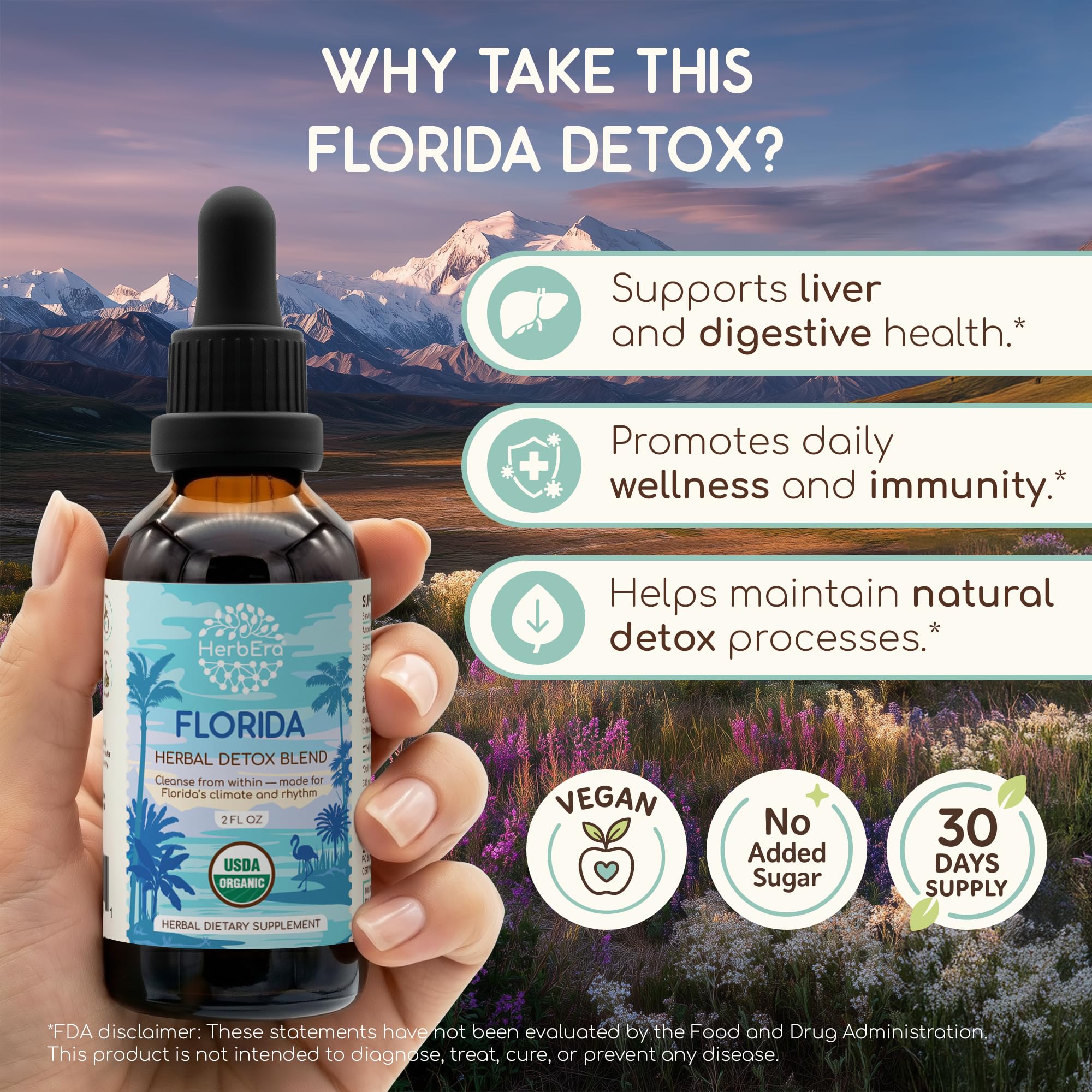 HerbEra Florida Detox vertido: experiencia suave para empezar el día