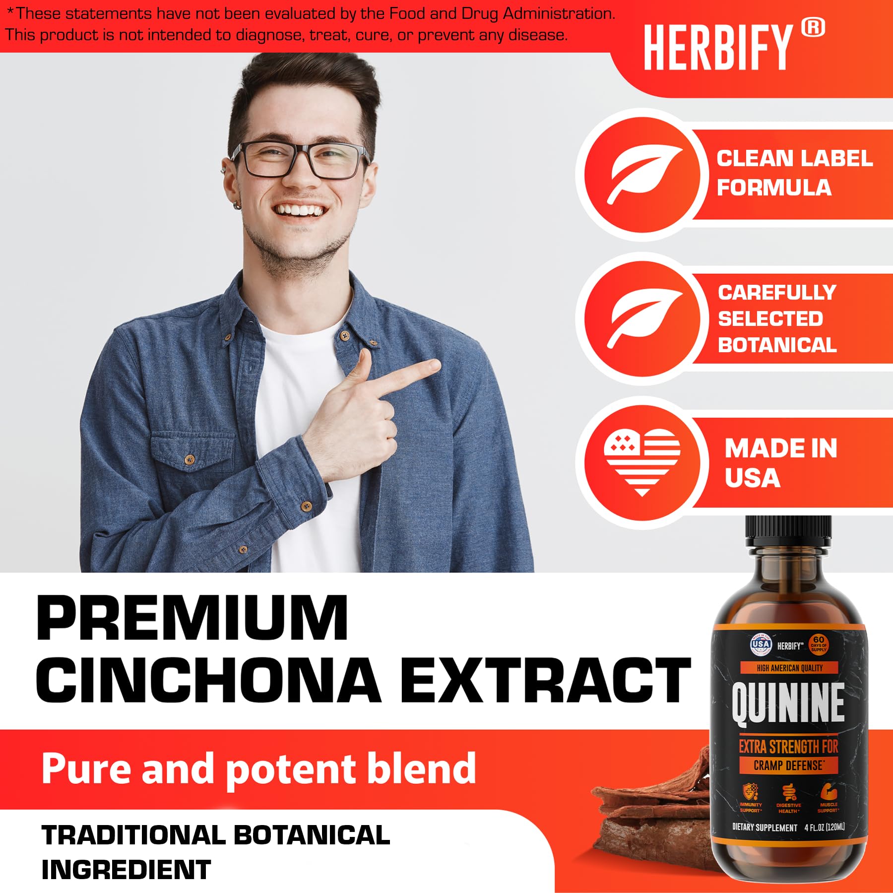 HERBIFY proceso de calidad estadounidense y control de calidad.