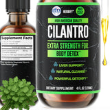 HERBIFY Cilantro Tintura en botella frontal, apoyo para bienestar diario