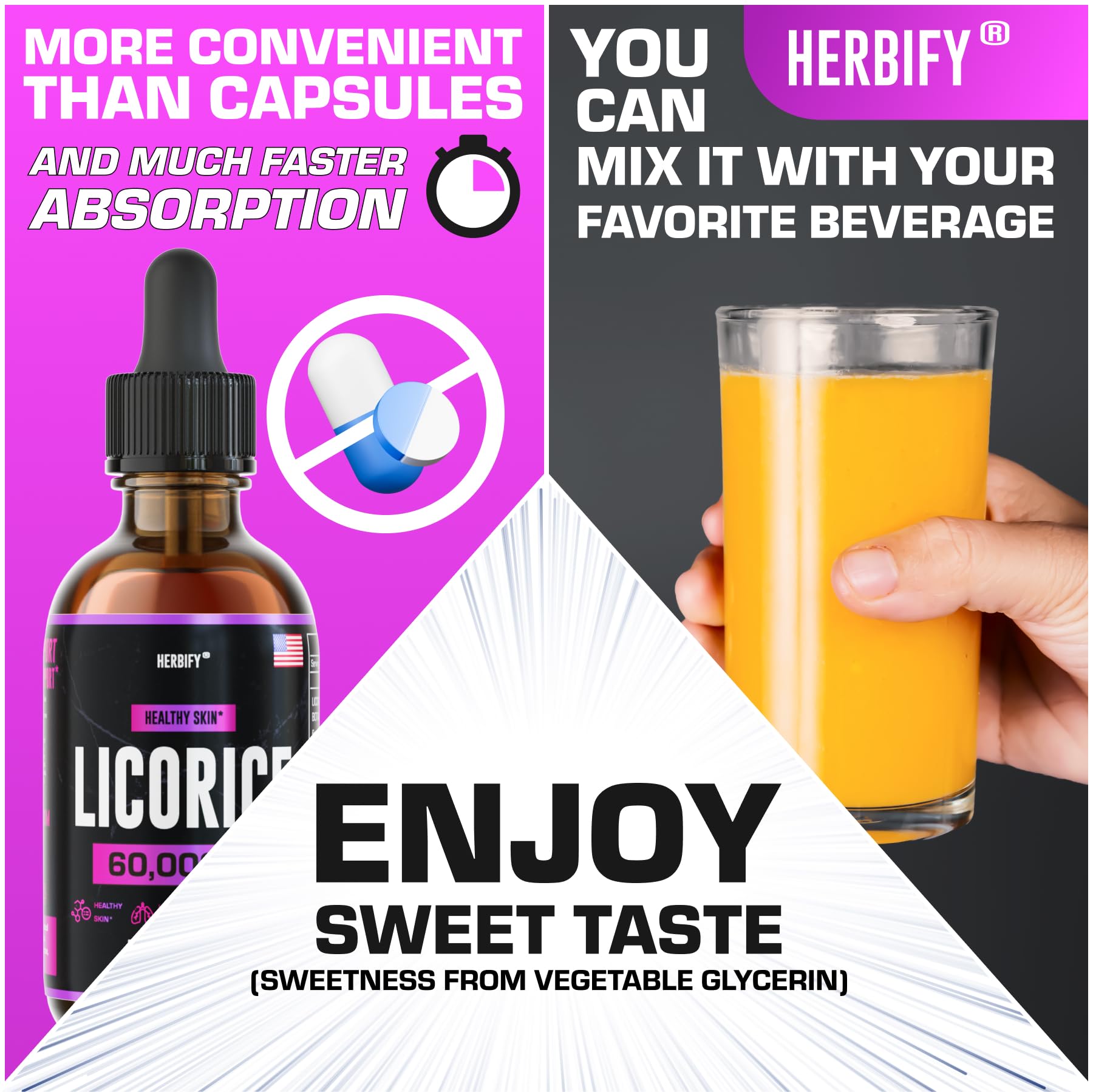 HERBIFY empaque compacto listo para llevar