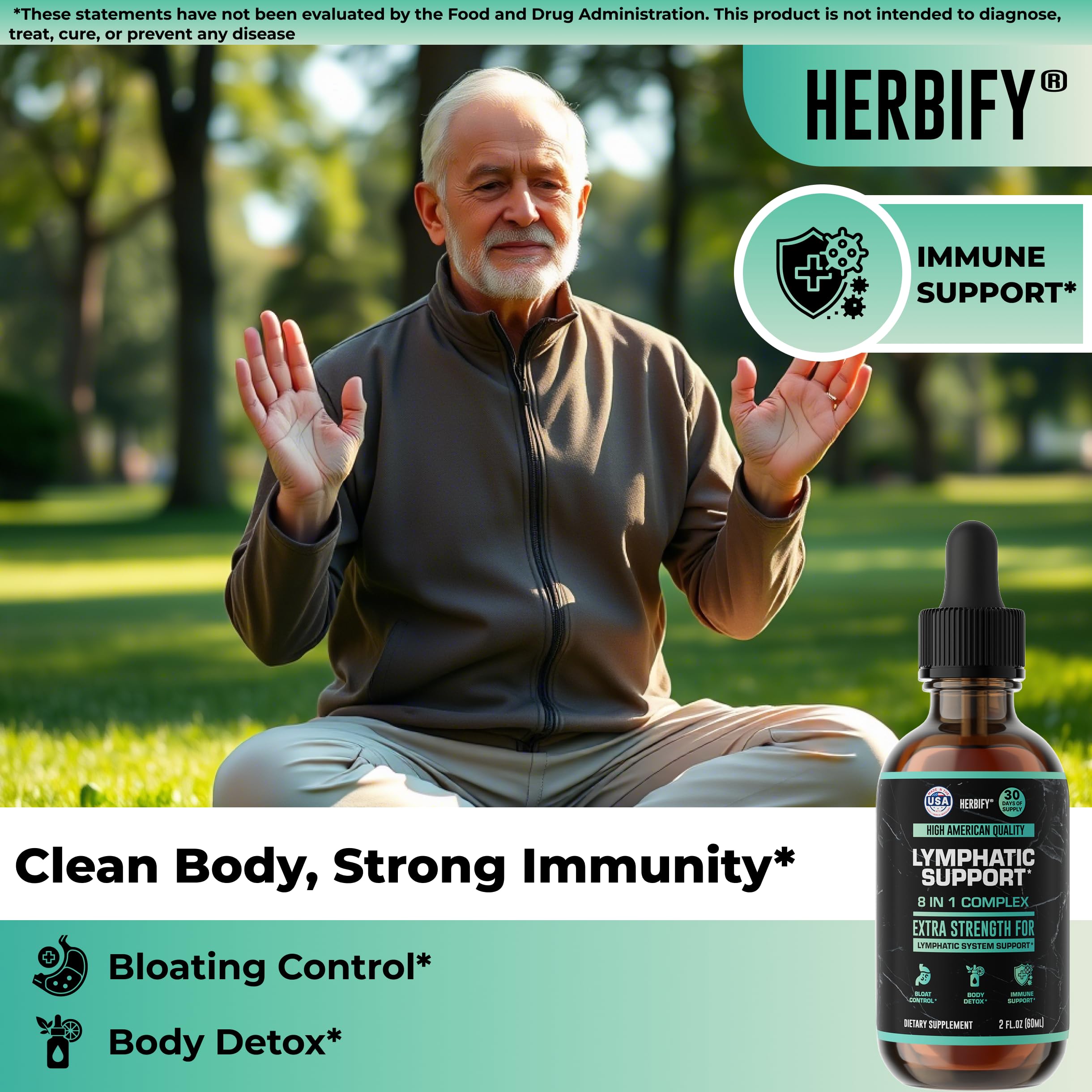 HERBIFY Gotas absorción rápida, fácil uso en bebidas
