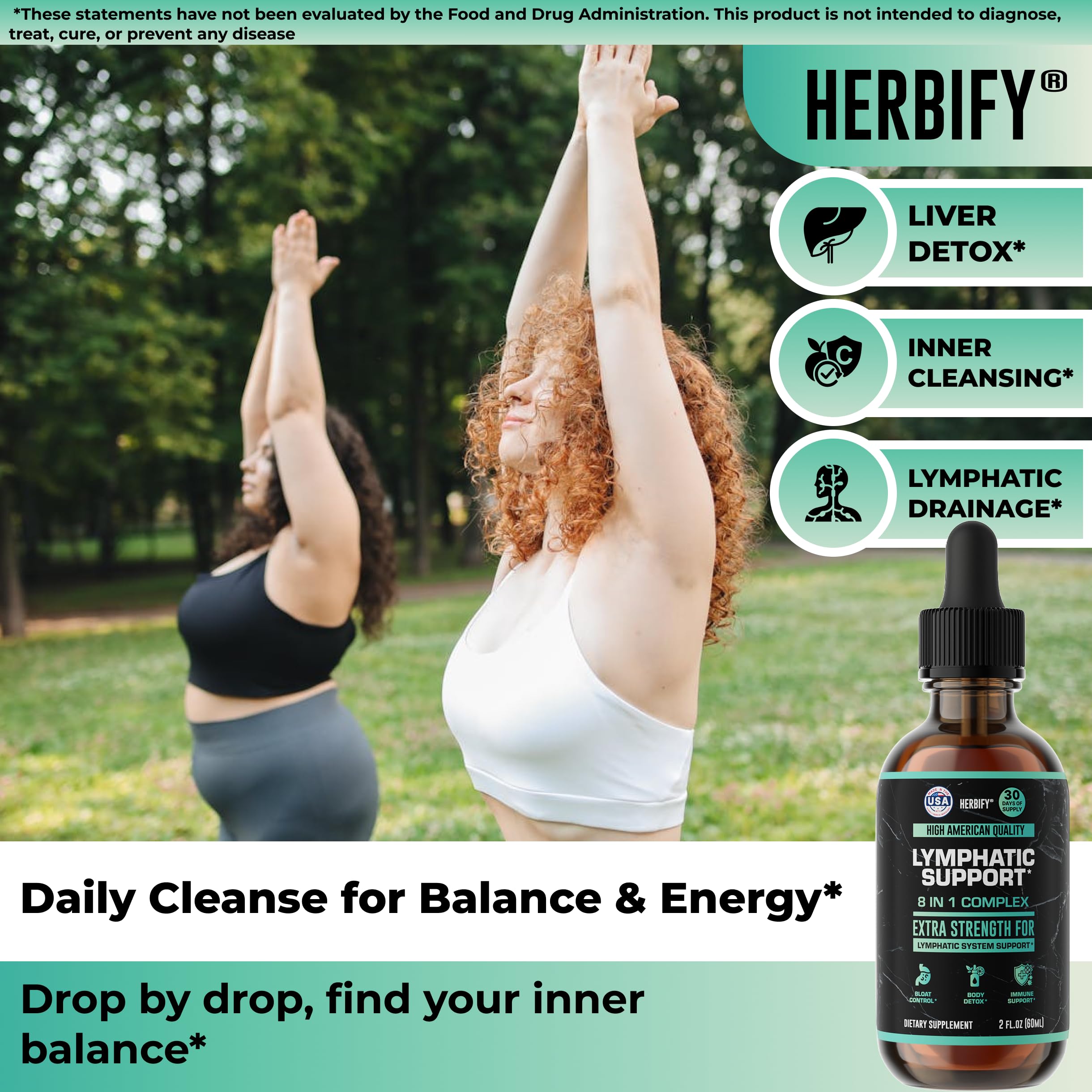 HERBIFY Gotas balance digestivo, promueve comodidad estomacal