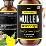 HERBIFY Mullein Extract en botella de 2 oz para apoyo respiratorio diario.