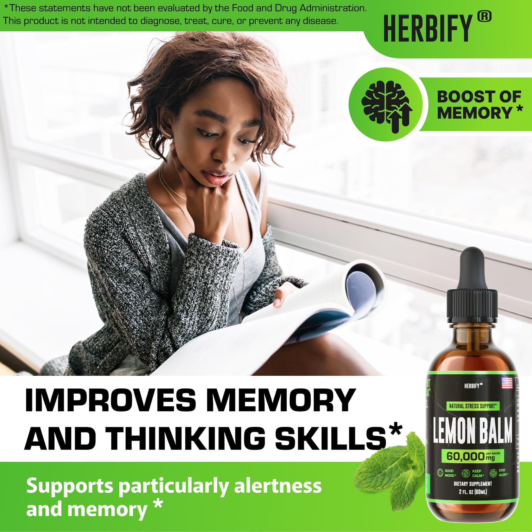 HERBIFY toronjil dosis diaria, sencillo apoyo para el bienestar mental.