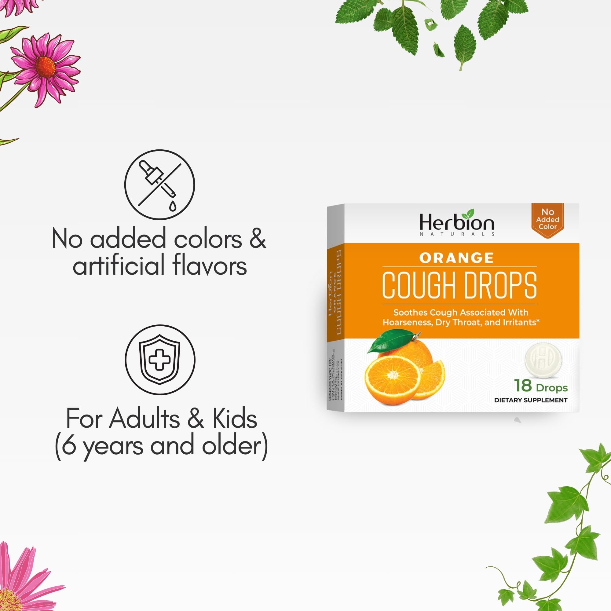 Pastillas HERBION Naturals de disolución lenta para uso diario