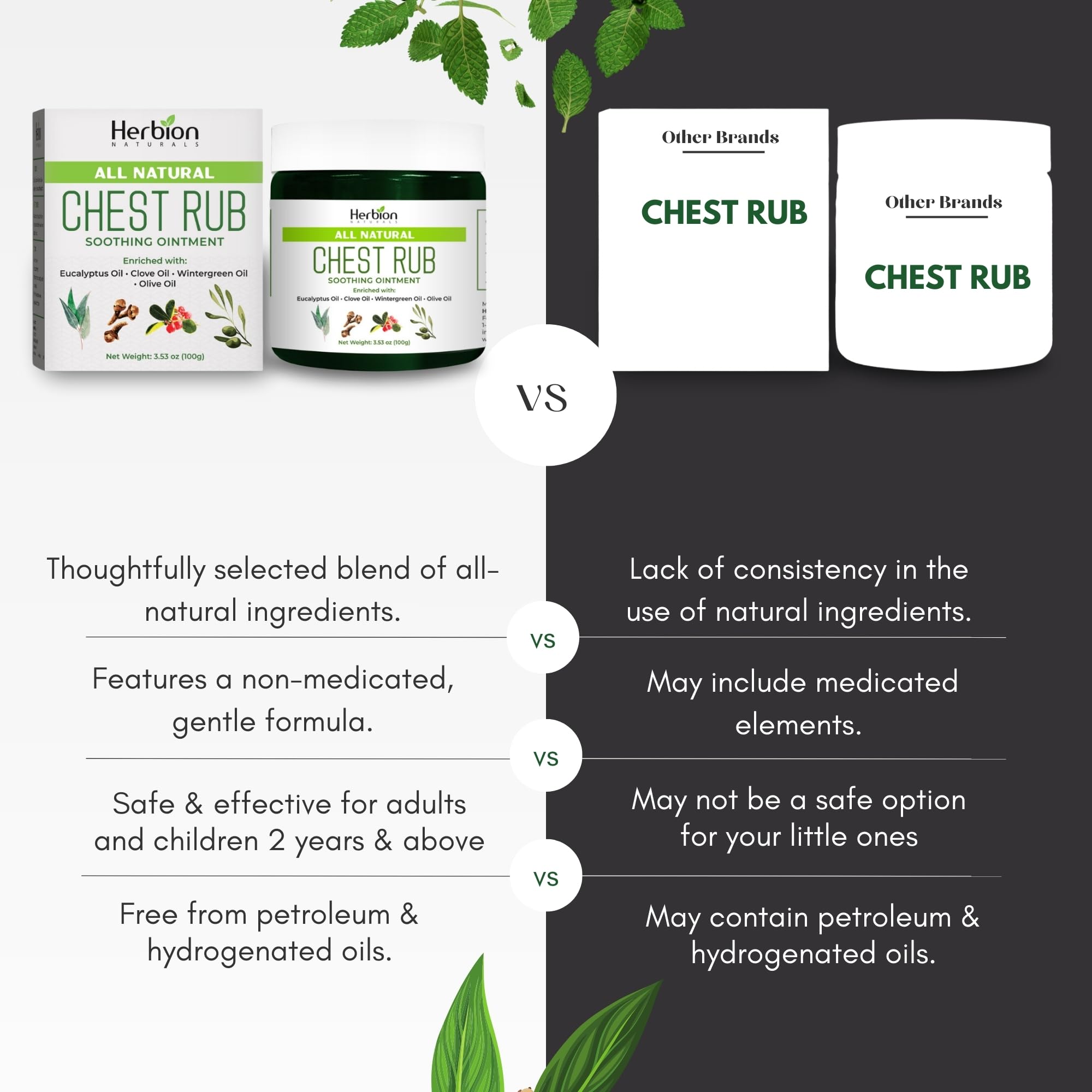 HERBION Naturals Chest Rub uso para niños desde 2 años