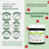 HERBION Naturals Chest Rub uso familiar para respiración y confort