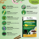 HERBION Naturals granulos respiratorio aroma limón-eucalipto para experiencia refrescante