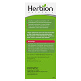 Etiqueta de HERBION Naturals destacando ingredientes herbales para niños.