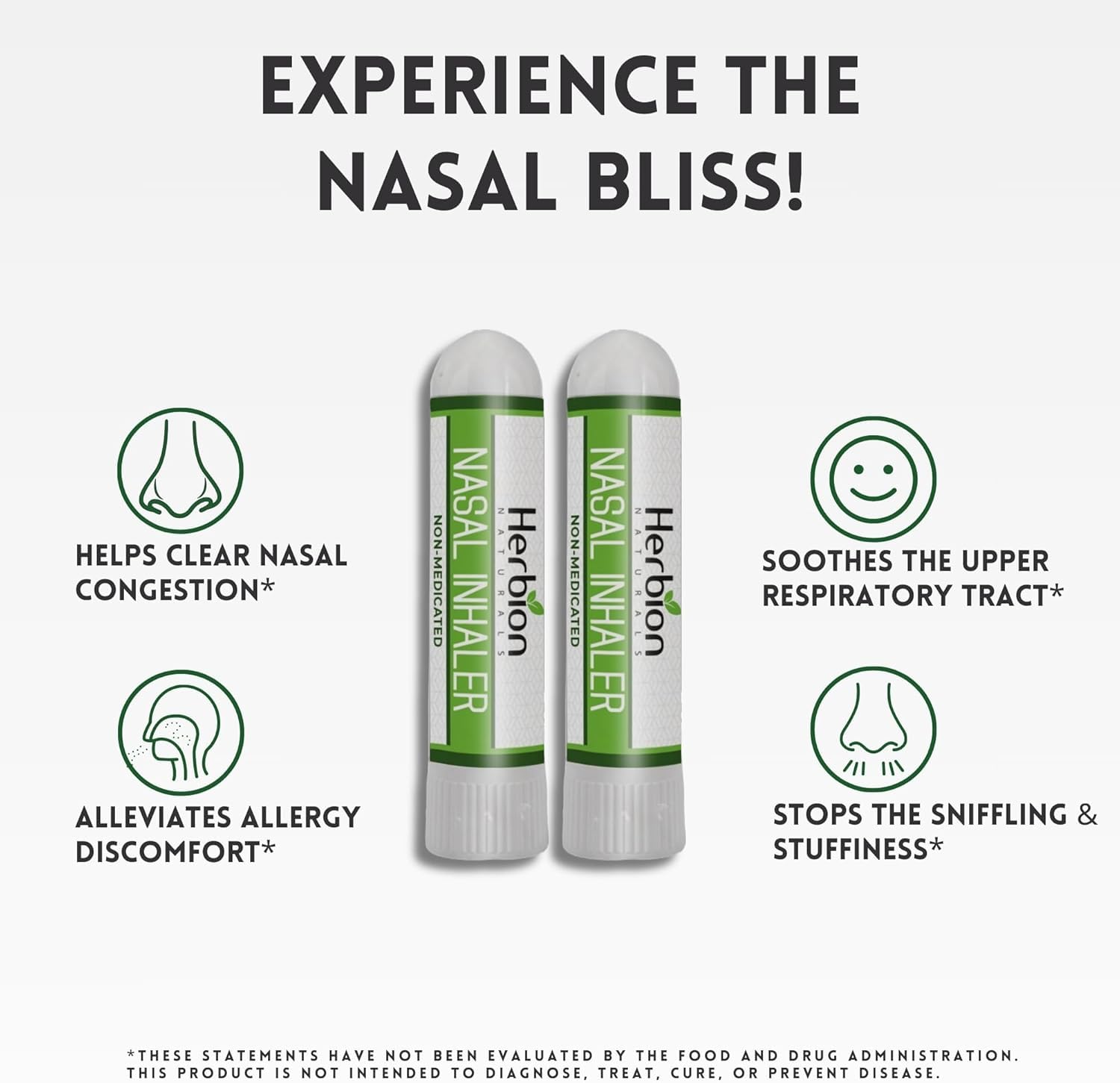 Herbion Naturals inhalador nasal aroma mentol eucalipto revitalizante