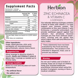 Pastillas masticables de cereza HERBION Naturals, 25 unidades, para consumo diario.