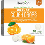 Pastillas HERBION Naturals sabor naranja dentro del envase