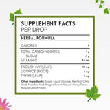 Regaliz en la mezcla de Herbion Naturals con sabor natural