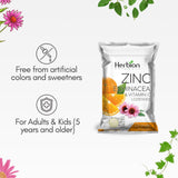 HERBION Naturals, pastillas sabor naranja, snack saludable para el día.