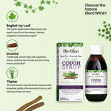 HERBION Naturals tomillo y regaliz jarabe, fórmula herbal natural
