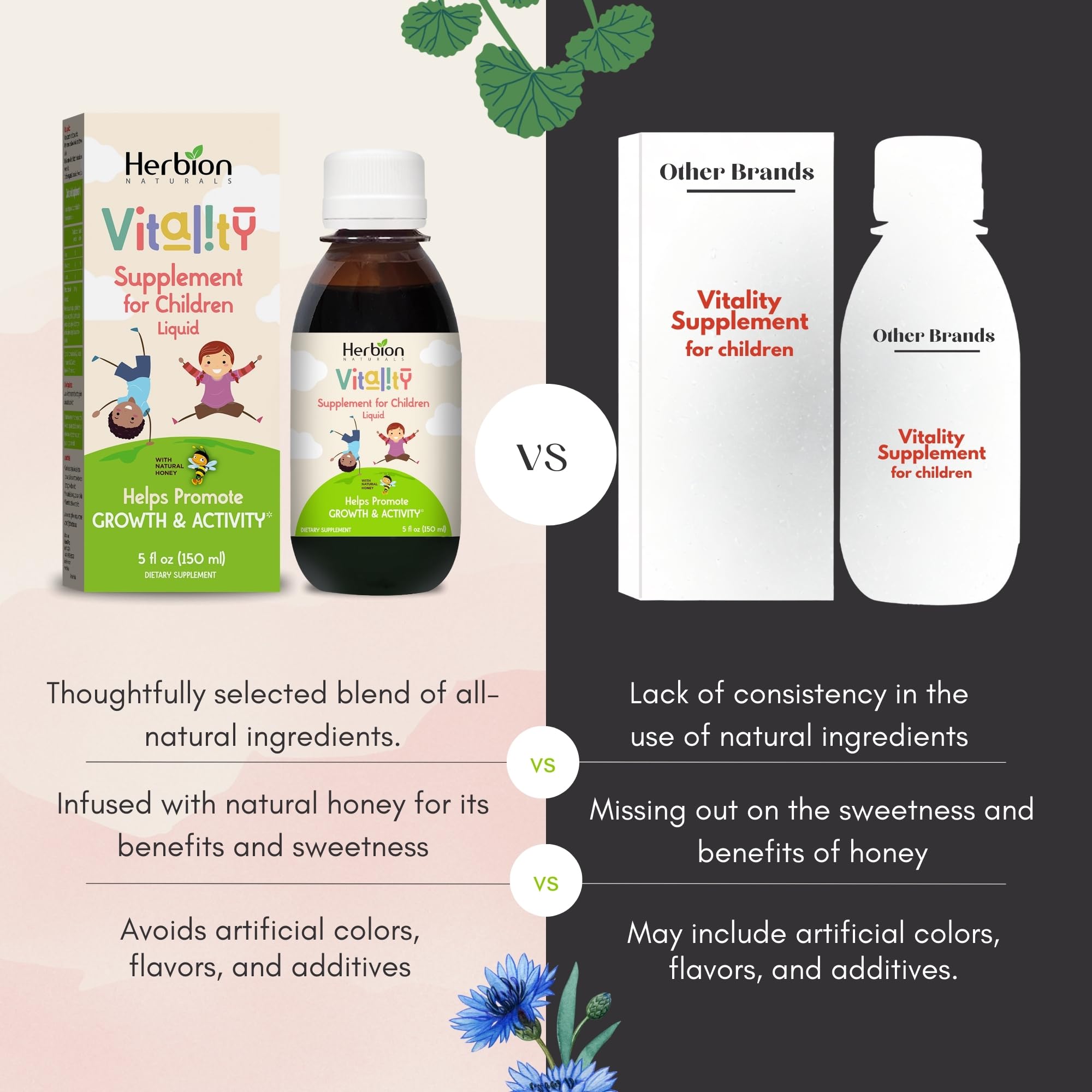 Herbion Naturals Vitalidad Niños jugando, muestra energía para actividades escolares