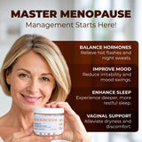 Her Bodhi Meno - etiqueta legible que destaca ingredientes naturales beneficiosos