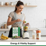 Herbs Botanica Moringa, envase premium, frescura garantizada para consumo diario.