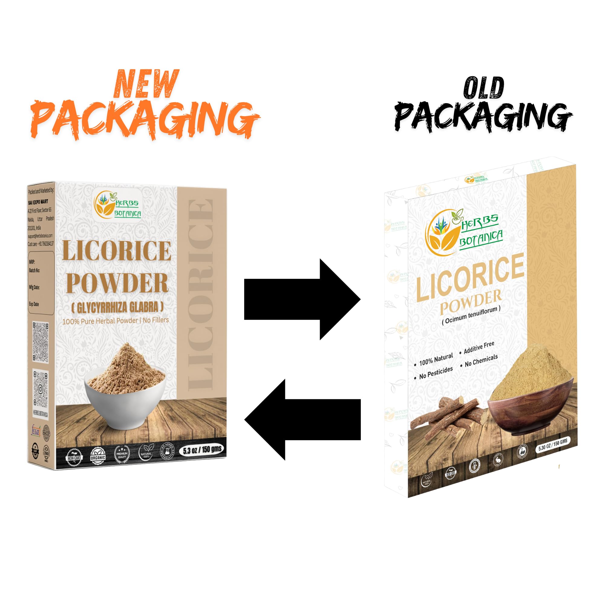 Herbs Botanica Regaliz en polvo, almacenamiento adecuado para mantener potencia