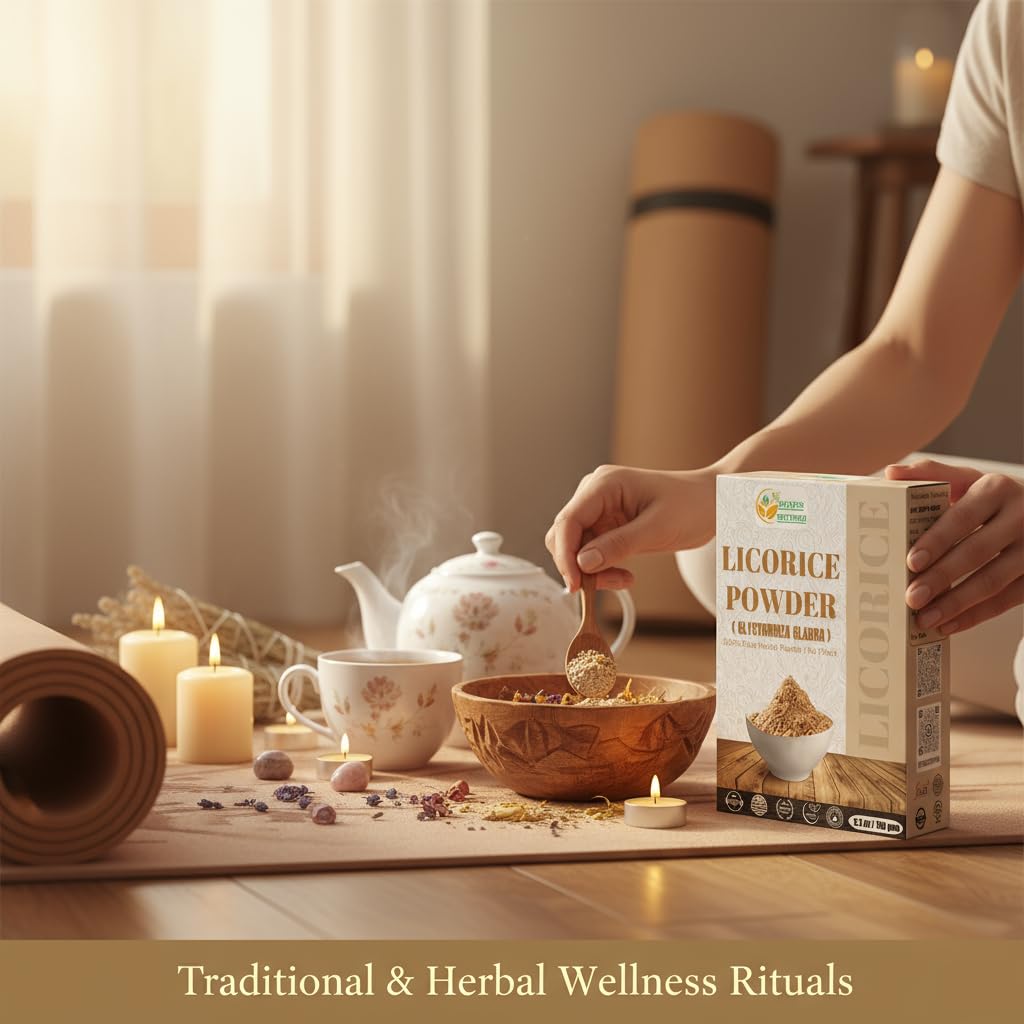 Herbs Botanica Regaliz en polvo en empaque reutilizable, frescura garantizada