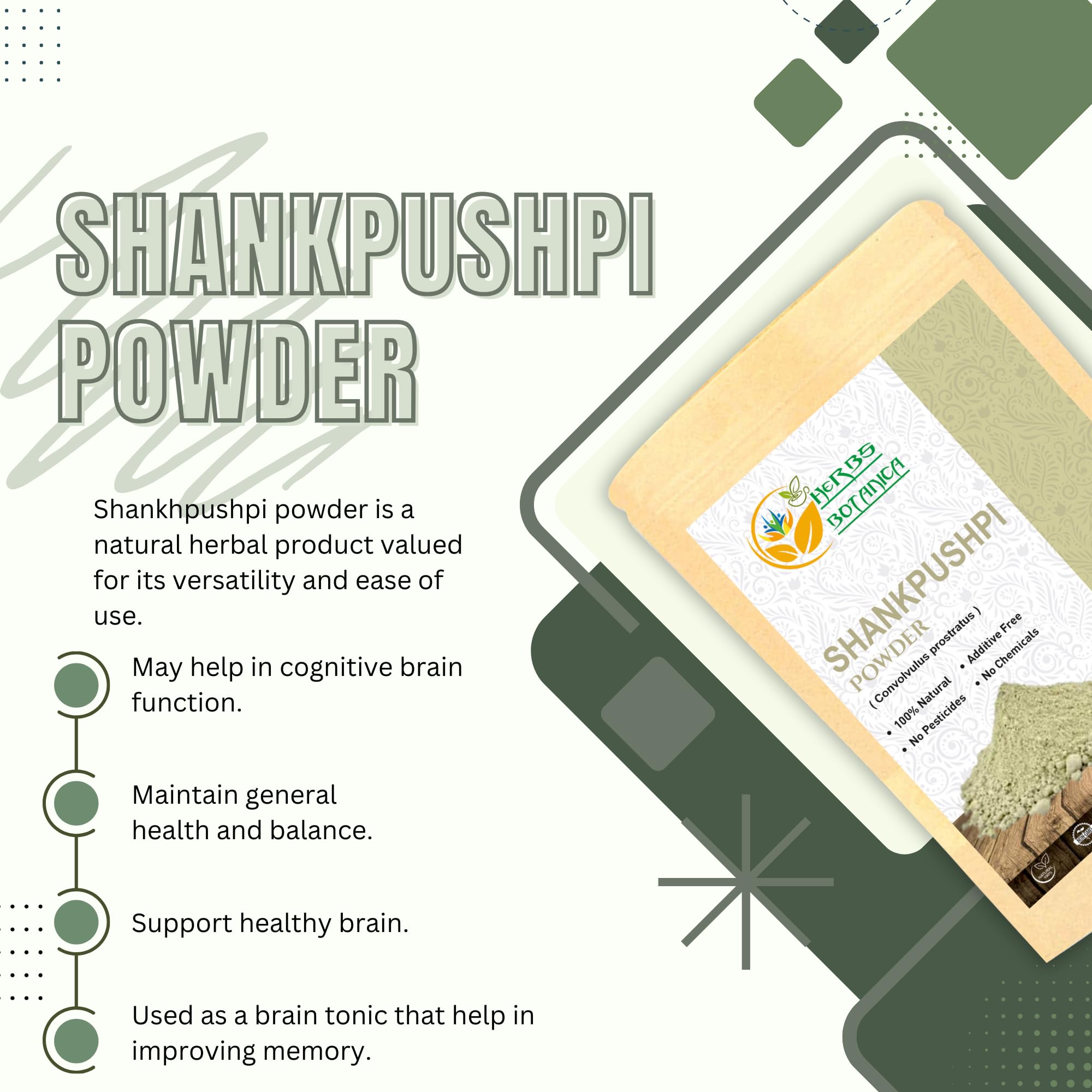 Shankhpushpi de Herbs Botanica, tónico para la piel tras exposición solar.