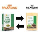 Herbs Botanica Tulsi polvo en frasco, revela antioxidantes naturales