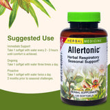 Herbs Etc. Allertonic, mezcla herbal, formulación de calidad para bienestar general.