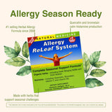 Herbs Etc. Allergy ReLeaf: etiqueta legible y clara para el usuario.