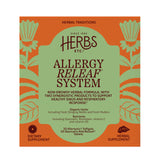 Herbs Etc. Allergy ReLeaf System, botella de cápsulas suaves frente, apoyo estacional.