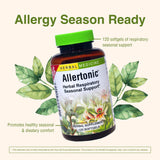 Herbs Etc. Allertonic, etiqueta sin gluten, opción segura para dietas sensibles.