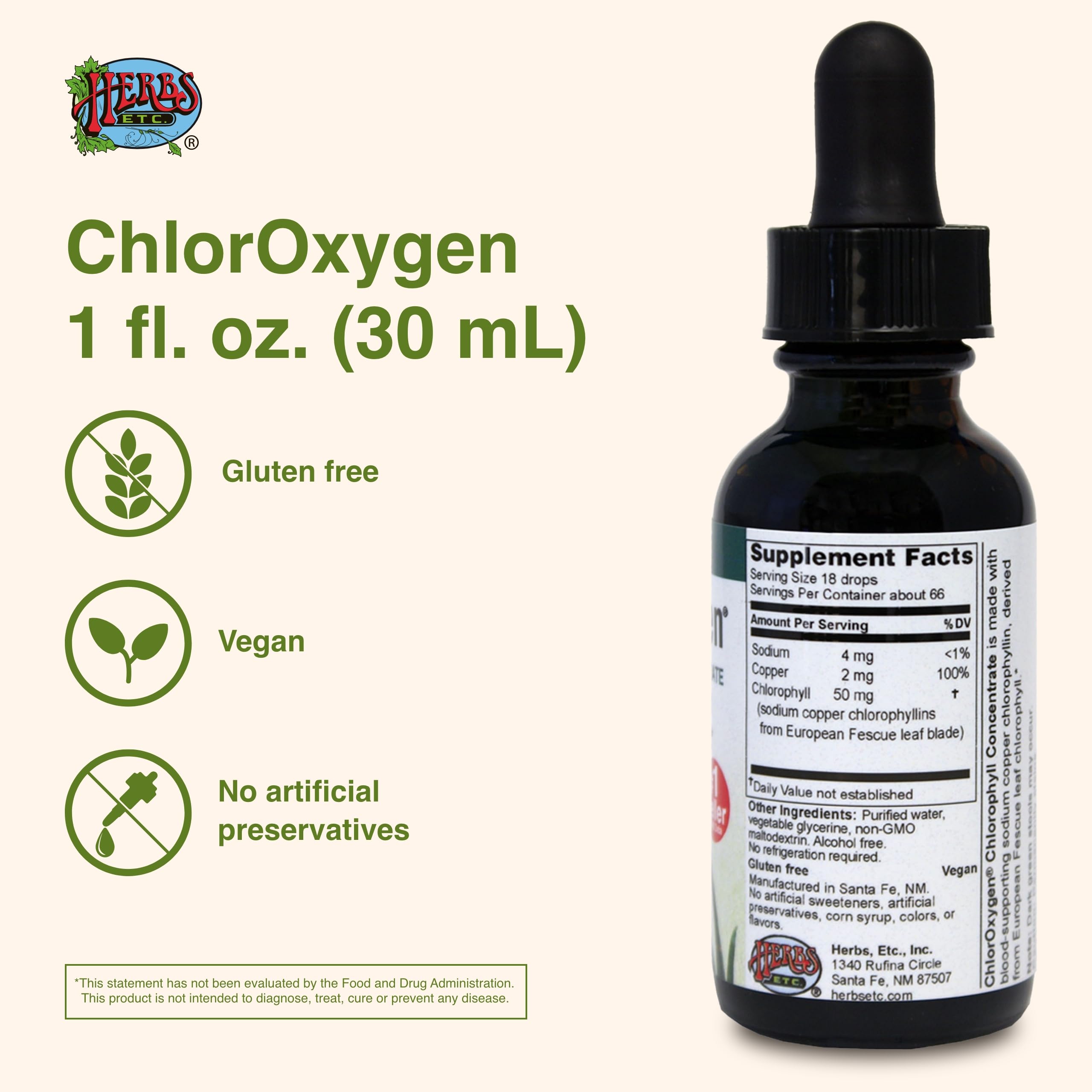 ChlorOxygen líquido en vaso de agua para consumo rápido