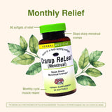 Ingredientes herbales de Cramp ReLeaf para apoyo menstrual