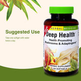 Herbs Etc. Deep Health, dosis diaria recomendada con agua para uso sencillo.
