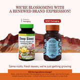 Herbs Etc. Deep Sleep Softgels, etiqueta detalle, permite verificar ingredientes herbales para dormir de forma natural