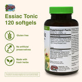Herbs Etc. Essiac Tónico, frasco de cápsulas con acabado suave.