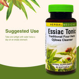 Logo de Herbs Etc Essiac Tonic en etiqueta de la marca