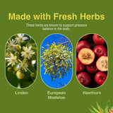 Herbs Etc. HB Pressure Tonic, envase sin gluten para dietas específicas.