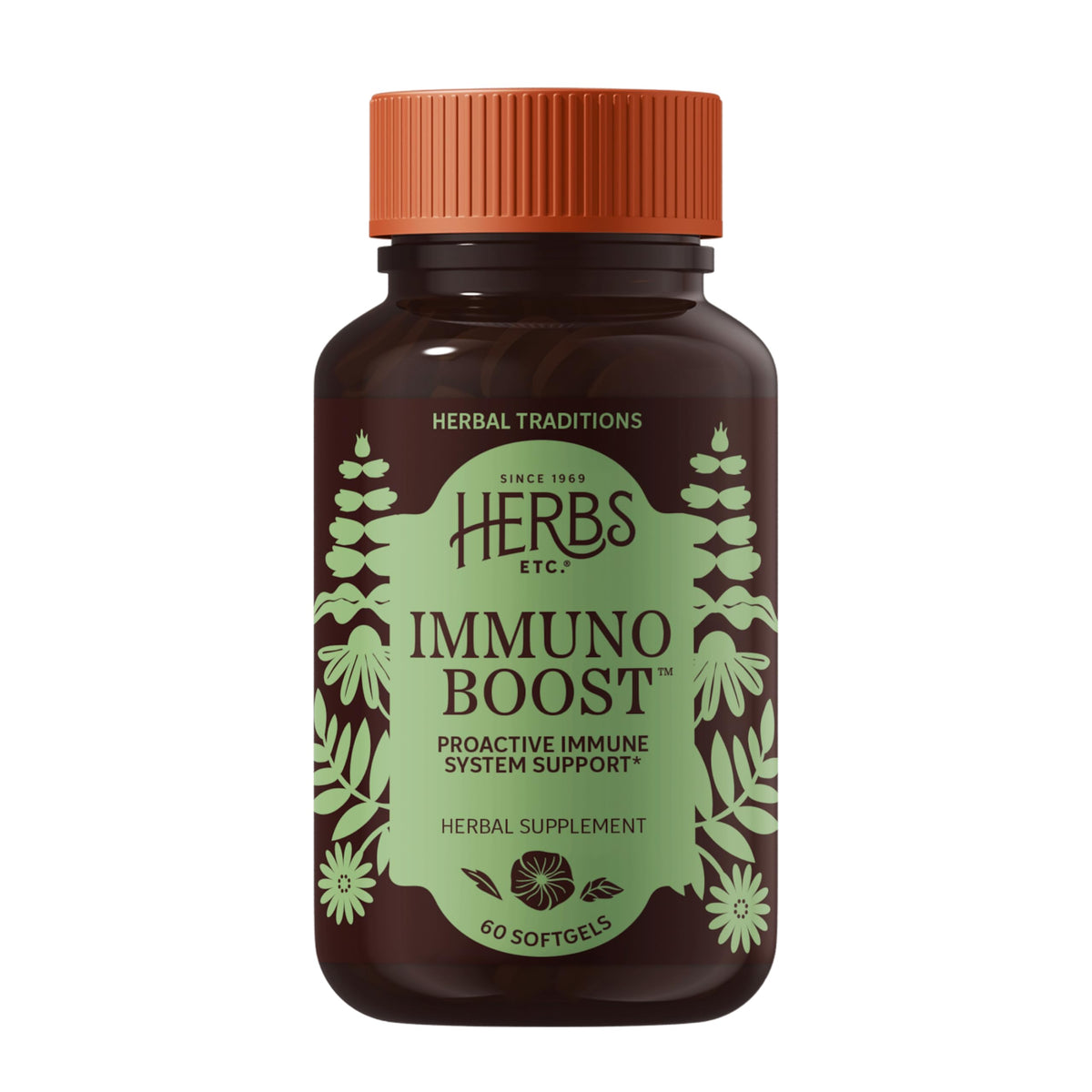Herbs Etc. Immunoboost: cápsulas blandas en botella para uso diario