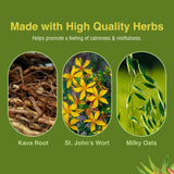 Presentación en caja de Herbs Etc., guía de uso para bienestar.