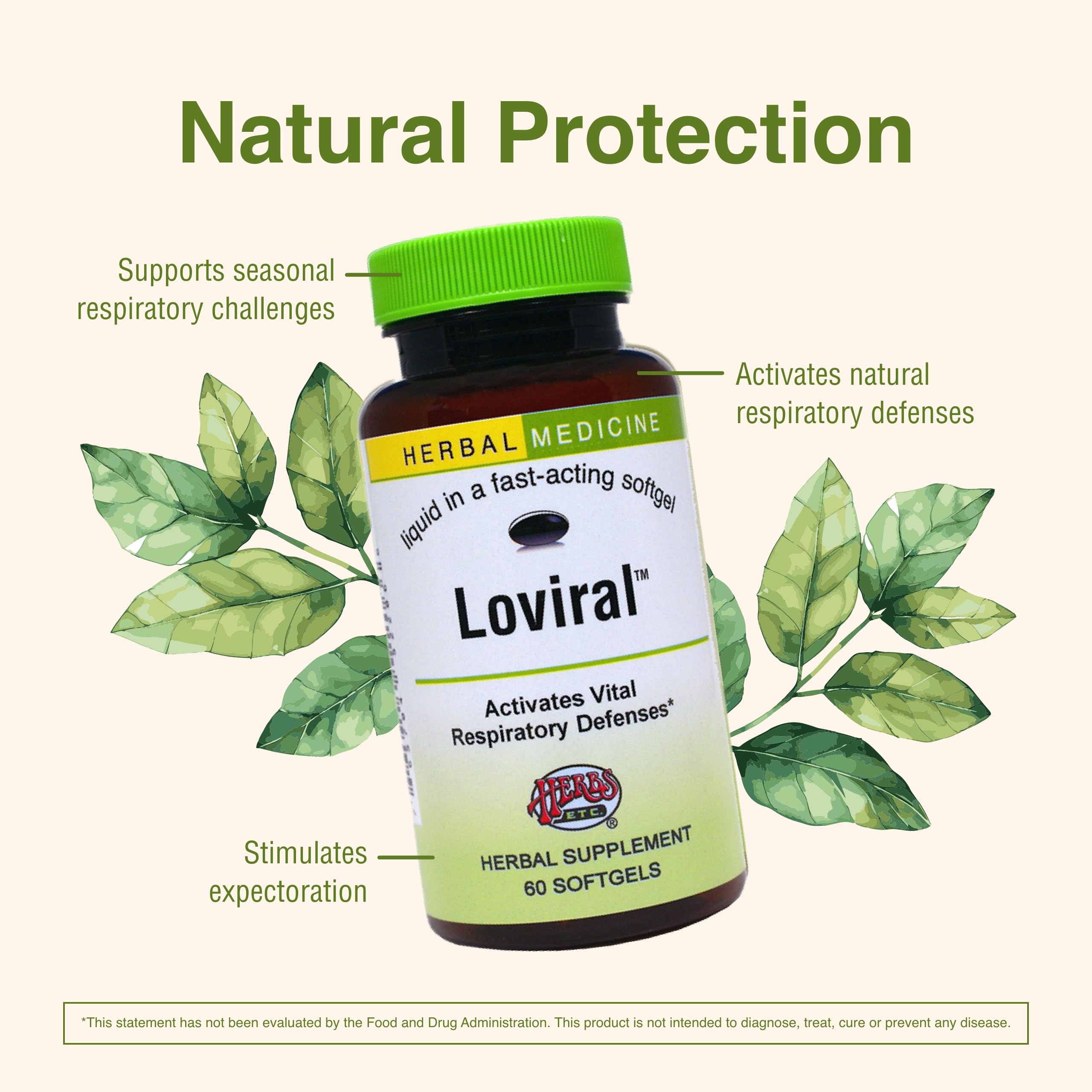 Loviral de Herbs Etc. mezcla de hierbas para bienestar respiratorio