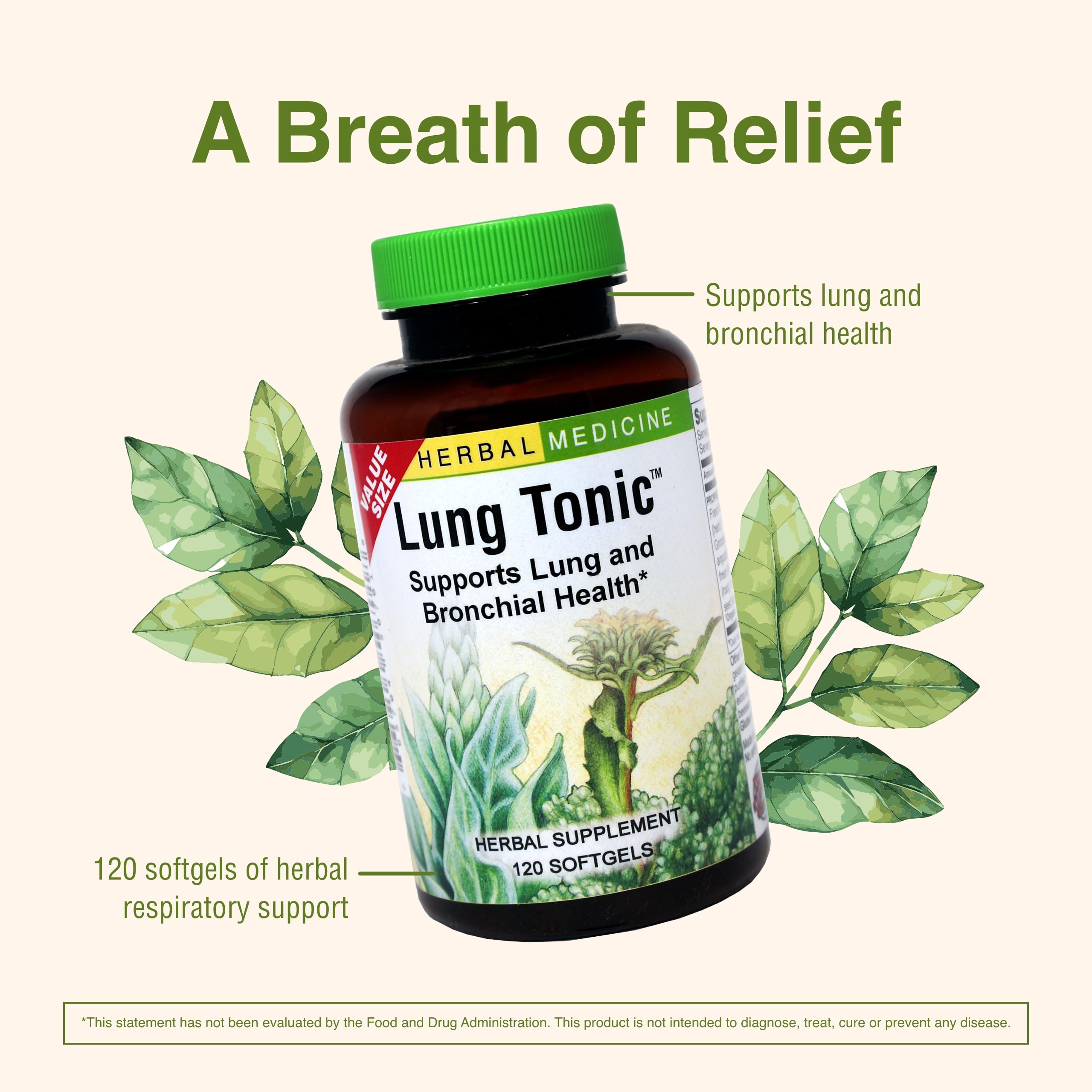 Herbs Etc. Lung Tonic, ingrediente Grindelia mejora la salud respiratoria