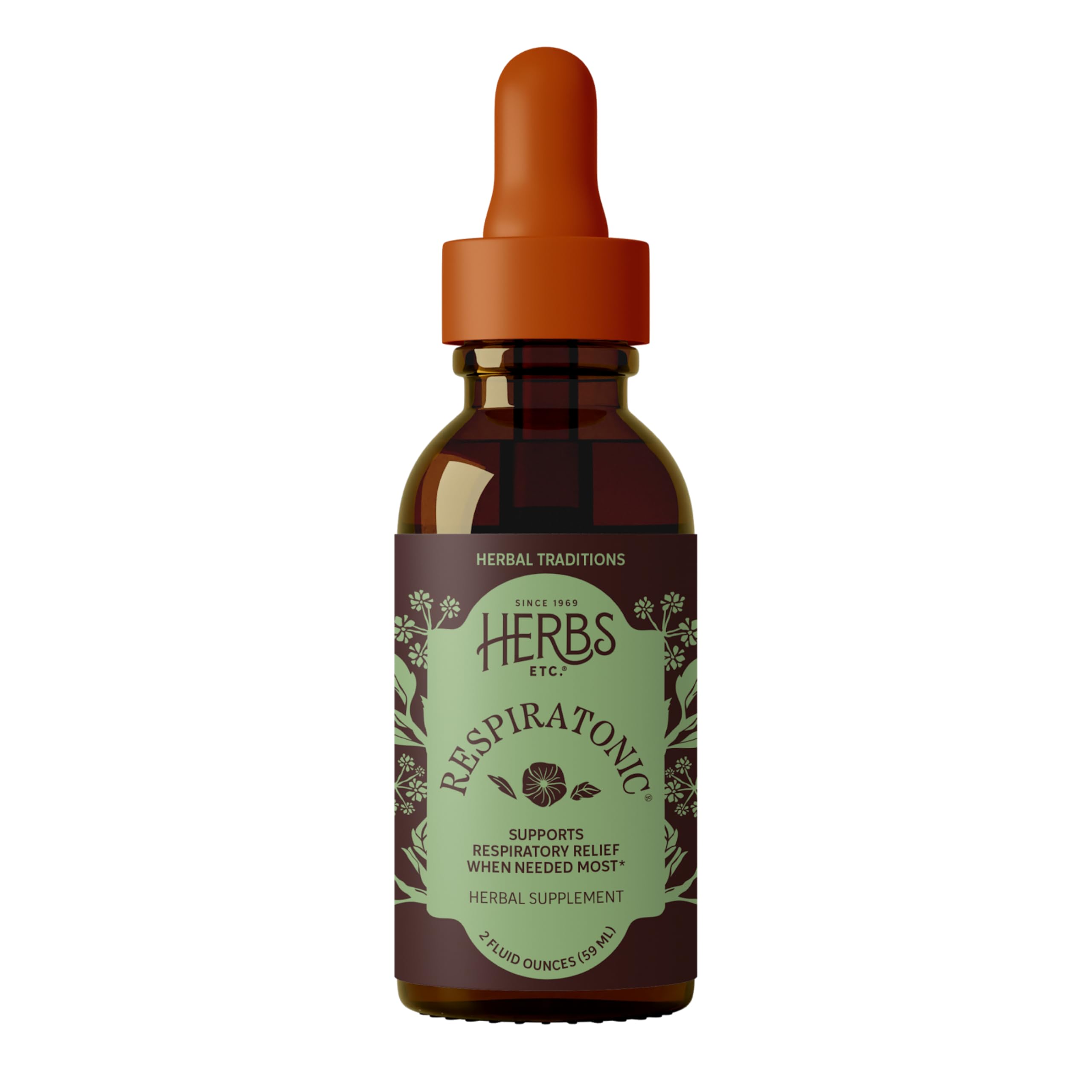 Herbs Etc. Respiratonic botella: alivio suave para uso diario
