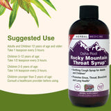 Herbs Etc. Rocky Mountain Throat Syrup, frasco de 8 onzas para conveniencia