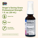 Herbs Etc. Singer's Saving Grace, aplicación en la garganta para alivio inmediato.