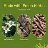 Herbs Etc. Singer's Saving Grace, escena de práctica de canto y cuidado suave.