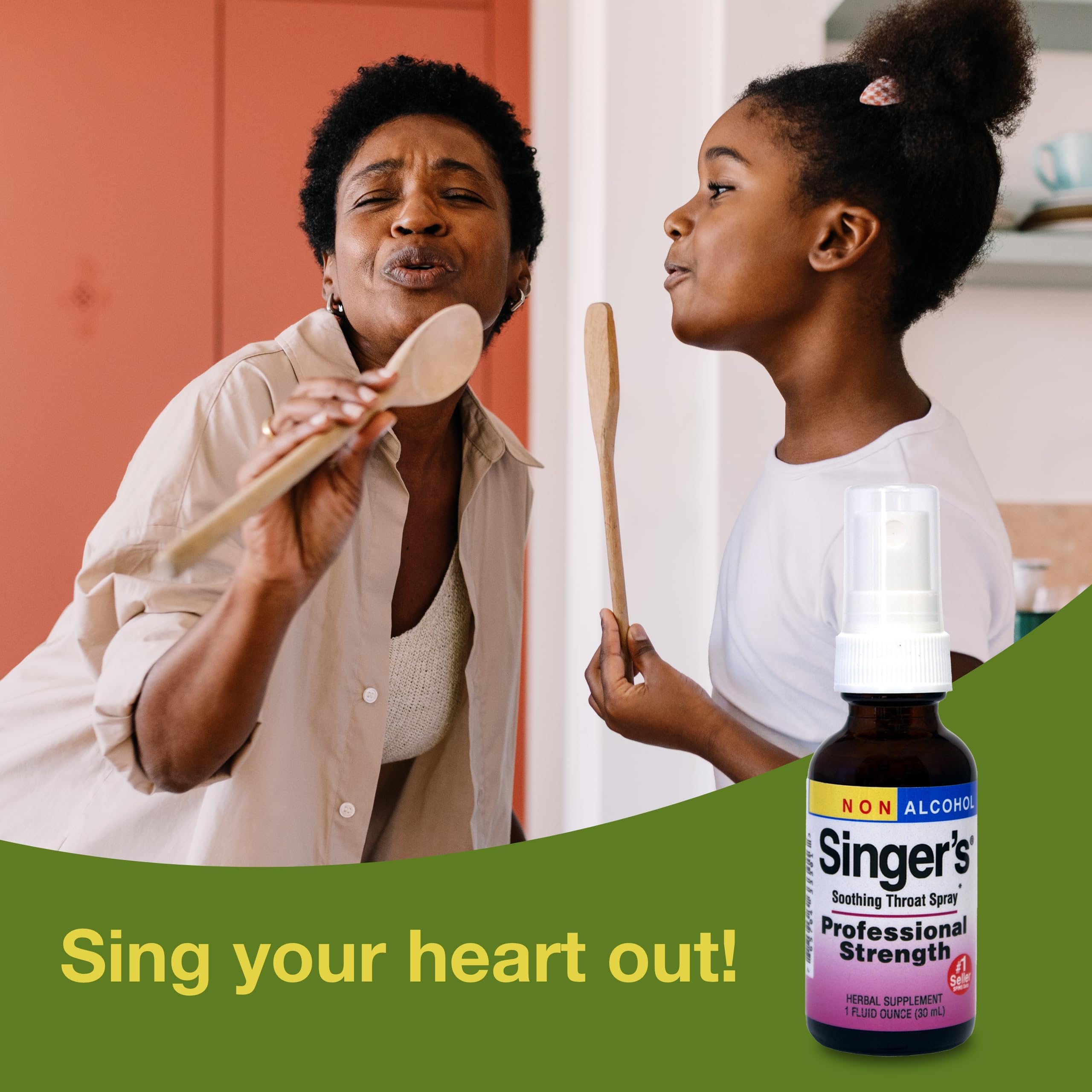 Herbs Etc. Singer's Saving Grace, etiqueta visible que inspira confianza.