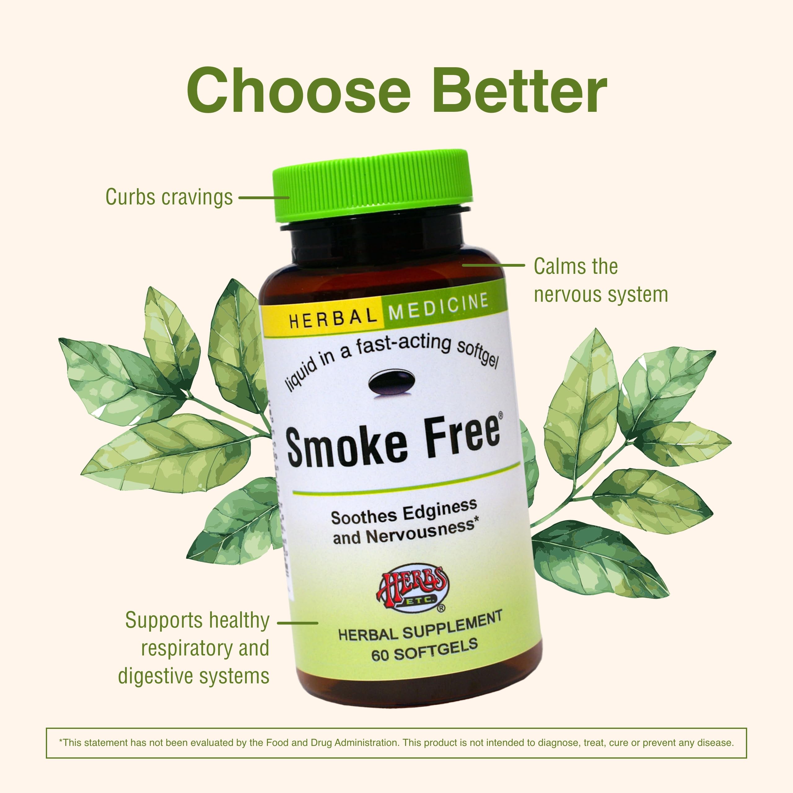Herbs Etc. Smoke Free, mezcla de avena para una sensación reconfortante.